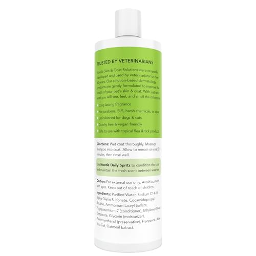 Nootie - Pet Shampoo for Sensitive Skin -Â Revitalizes Dry Skin & Coat - Natural Ingredients - Soap, Paraben & Sulfate Free - Cleans & Conditions