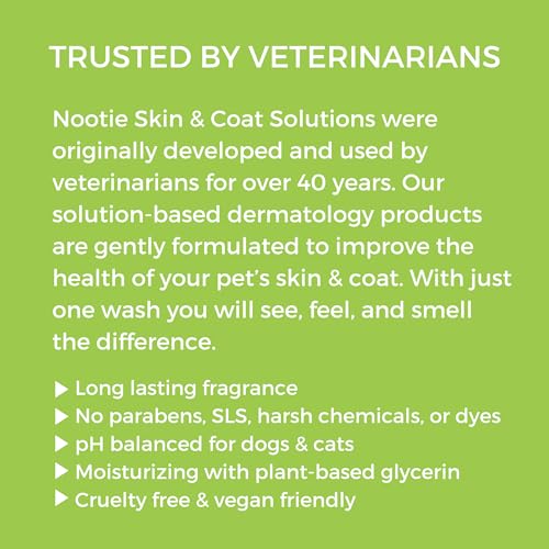 Nootie - Pet Shampoo for Sensitive Skin -Â Revitalizes Dry Skin & Coat - Natural Ingredients - Soap, Paraben & Sulfate Free - Cleans & Conditions