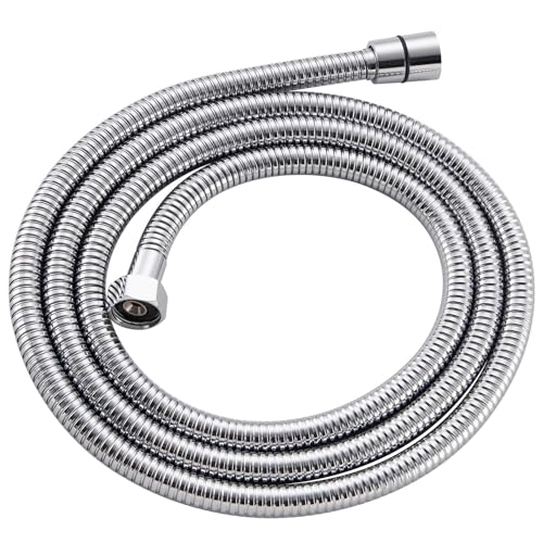 Extra Length Shower Hose 79", Angle Simple Stainless Steel Spray Hose, Flexible Shower Hose No Tangles, Bidet Sprayer Hose, Bathtub Shower Extension Hose 1/2" IPS, Chrome