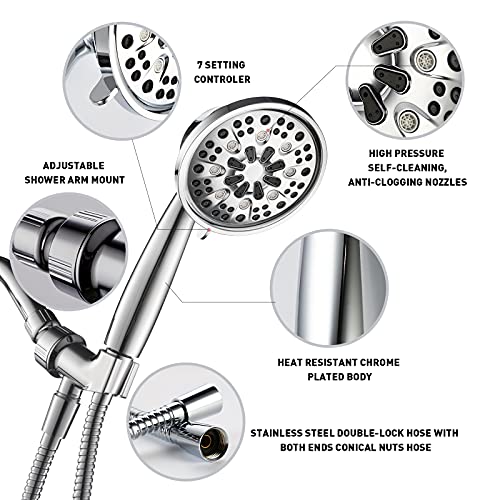 Anza High Pressure 4.5" Shower Head with Handheld