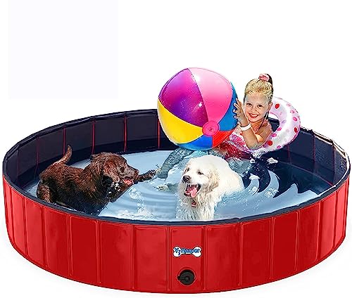 Foldable PVC Dog Pool for XLarge Dogs, 63 X 12 inch