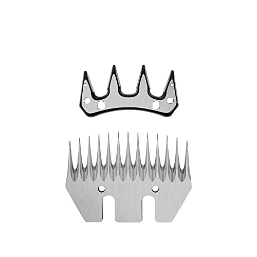 Dragro Sheep Clippers Replacement Blades, Professional Stainless Steel Clipper Blades for Thick Coat Animals