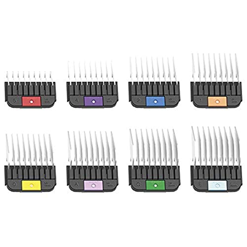 Wahl Professional Animal Stainless Steel Attachment Guide Comb Set for Detachable Blade Pet, Dog, Cat, and Horse Clippers (#3390-100)
