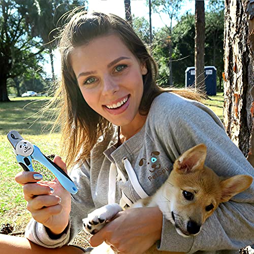 PetSpy Best Dog Nail Clippers and Trimmer with Quick Sensor - Razor Sharp Blades, Safety Guard to Avoid Overcutting, Free Nail File - Start Professional & Safe Pet Grooming at Home