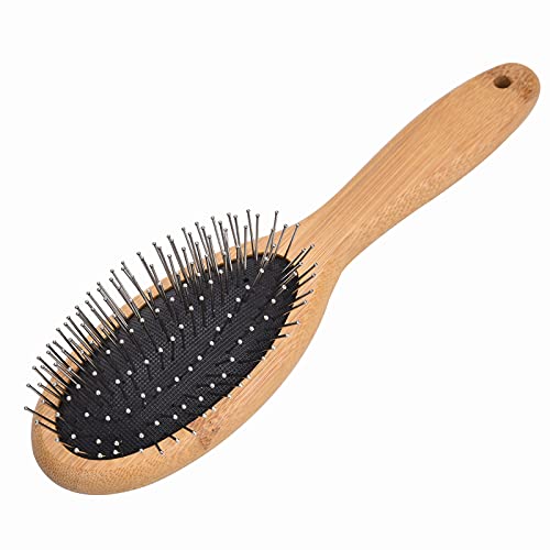 KylePet Dog Cat Brush, Pet Brushes For Dogs Pet Slicker Brush With Bamboo Handle For Dogs And Cats Long Hair Pets Grooming Comb For Removing Shedding
