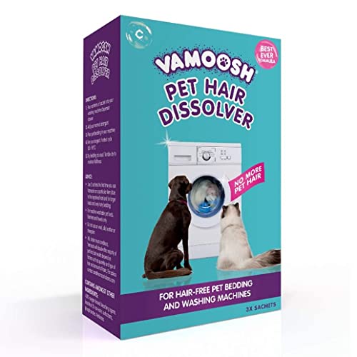 Vamoosh Pet Hair Dissolver 3 x 100g (1 Box) Pet Hair Remover for Washing Machines