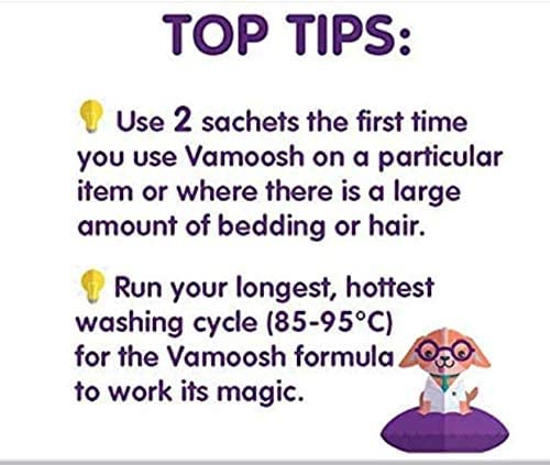 Vamoosh Pet Hair Dissolver 3 x 100g (1 Box) Pet Hair Remover for Washing Machines