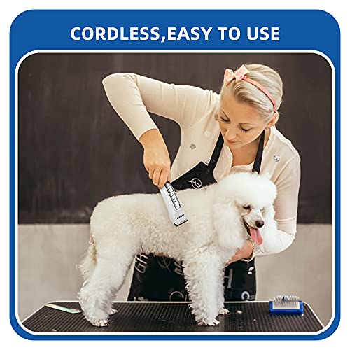Petural Pet Hair Clippers-Dog Grooming Clippers Powerful-3 Speed Cordless Dog Clippers for Grooming Rechargeable-Professional Dog Trimmers Clippers-Heavy Duty for Small/Medium/Large Dogs&Pets