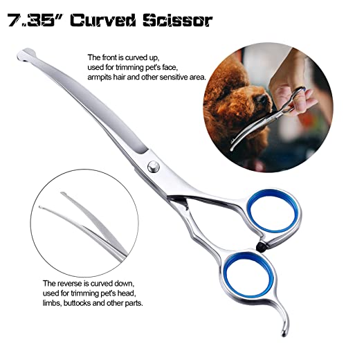Professional 5-in-1 Dog Grooming Scissors for Safety