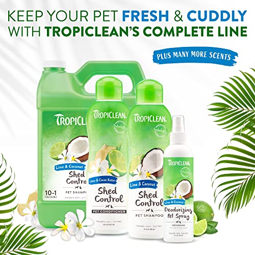 TropiClean Lime & Cocoa Butter Conditioner for Pets, 20oz, Made in USA