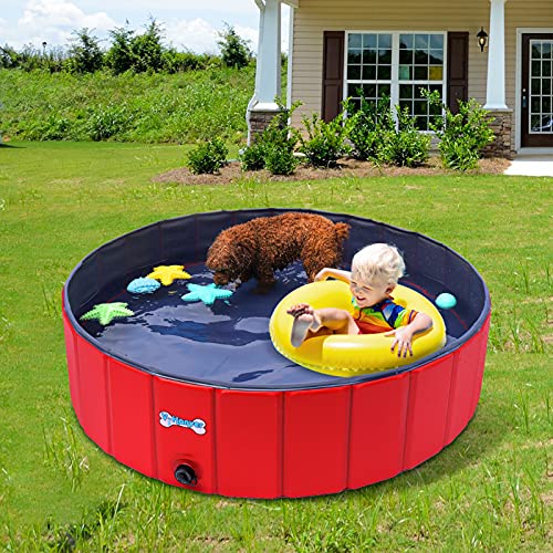 Portable Foldable Dog Pool for Medium and Large Dogs