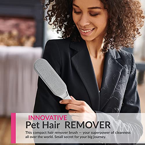 Pet Hair Remover, Cat Hair Remover, Dog Hair Remover Reusable Self-Cleaning Brush for Lint, Fur Removal, Fur Remover Cleaner for Couch Furniture Carpet Clothing Car Seat Upholstery Lint Roller Brush