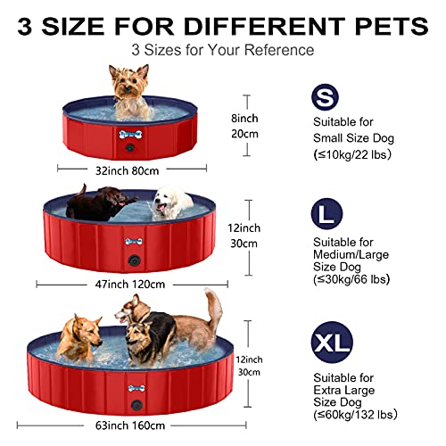 Portable Foldable Dog Pool for Medium and Large Dogs