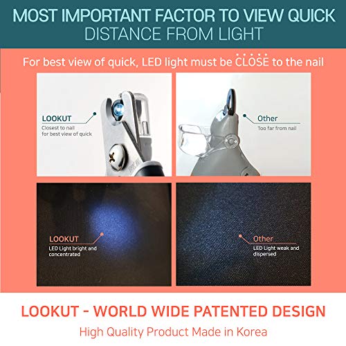 Walkinnwith LOOKUT Premium Dog Nail Clippers with Guide Light - NOT Cheap Copycat Product - Safe Cat Nail Clippers â Easy Cat Claw Trimmer and Nail Trapper for Smaller Pets Under 40 lbs