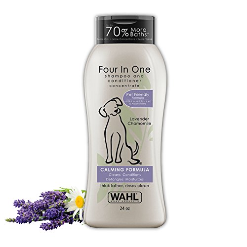Wahl 4-In-1 Calming Pet Shampoo â Cleans, Conditions, Detangles, & Moisturizes with Lavender Chamomile