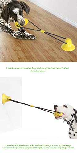 Ultra Bite Resistant Dog Tug Pull Toy Corn Shaped Suction Cup Dogs Supplies Puppy Toys Pet Molar Ball New Material Toothbrushâ¦