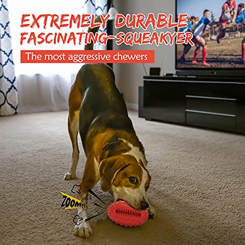 VANFINE Dog Squeaky Toys Almost Indestructible Tough Durable Dog chew Toys for Large Dogs Aggressive chewers Breed Stick Puppy Toys with Non-Toxic Natural Rubber