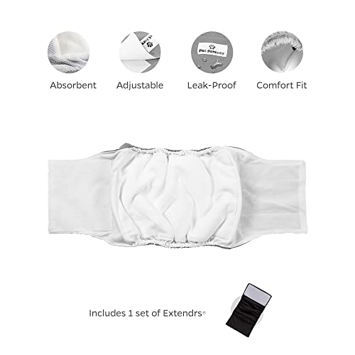 Pet Parents Premium Washable Dog Belly Bands (3pack) of Male Dog Diapers, Dog Marking Male Dog Wraps, WickQuick Belly Band for Male Dogs Color: Natural, Size: Small Dog Belly Band