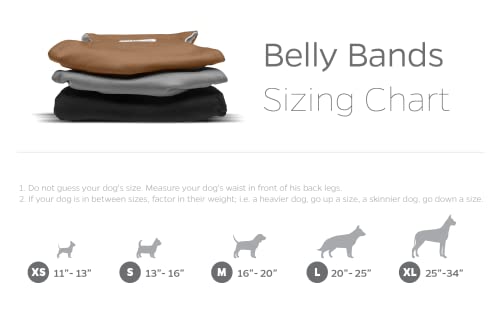 Pet Parents Premium Washable Dog Belly Bands (3pack) of Male Dog Diapers, Dog Marking Male Dog Wraps, WickQuick Belly Band for Male Dogs Color: Natural, Size: Small Dog Belly Band
