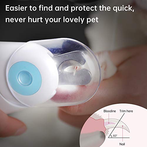 UmaUbaby LED Light Pet Nail Clippers for Dogs Cats with Quick Safety Guard to Avoid Over Cutting, Professional Grooming Tool for Large and Small Animals