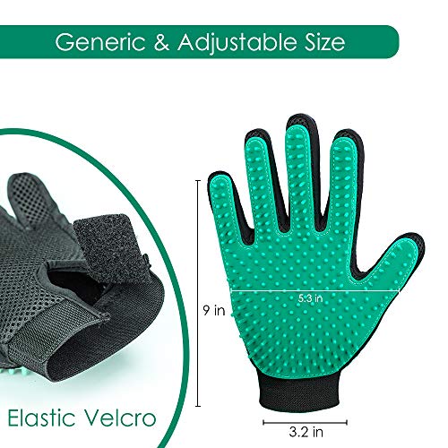 Pet Grooming Gloves: Enhanced Deshedding for Dogs & Cats