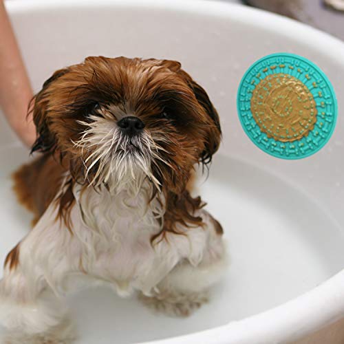 Pet Lick Mat Pad For Grooming, Anxiety, Washing In Shower And Bath Tub, Lick Mats For Dogs, With Super Suction Cup Hold, Licking Mat For Dogs Large And Small, Helps Wash Your Buddy And Doggie Training