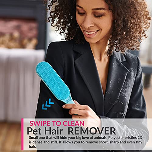 Pet Hair Remover, Cat Hair Remover, Dog Hair Remover Reusable Self-Cleaning Brush for Lint, Fur Removal, Fur Remover Cleaner for Furniture, Carpet, Clothing, Car Seat, Upholstery, Lint Roller Brush