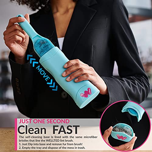 Pet Hair Remover, Cat Hair Remover, Dog Hair Remover Reusable Self-Cleaning Brush for Lint, Fur Removal, Fur Remover Cleaner for Furniture, Carpet, Clothing, Car Seat, Upholstery, Lint Roller Brush