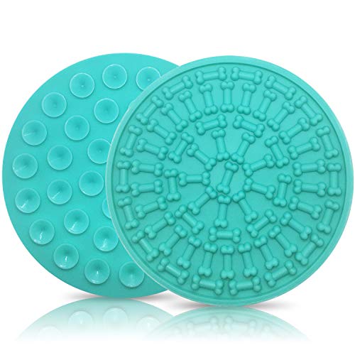 Pet Lick Mat Pad For Grooming, Anxiety, Washing In Shower And Bath Tub, Lick Mats For Dogs, With Super Suction Cup Hold, Licking Mat For Dogs Large And Small, Helps Wash Your Buddy And Doggie Training