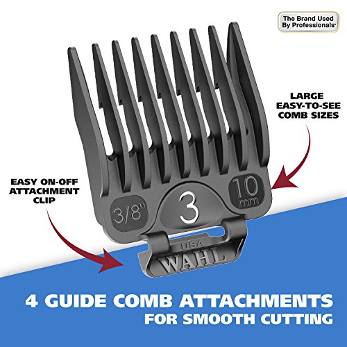 WAHL Lithium Ion Deluxe Pro Series Rechargeable Pet Clipper Grooming Kit with Low Noise & Heavy Duty Motor for Cordless Electric Trimming & Shaving Dogs â Model 9591-2100