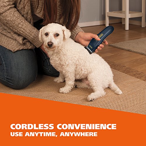 WAHL Lithium Ion Deluxe Pro Series Rechargeable Pet Clipper Grooming Kit with Low Noise & Heavy Duty Motor for Cordless Electric Trimming & Shaving Dogs â Model 9591-2100