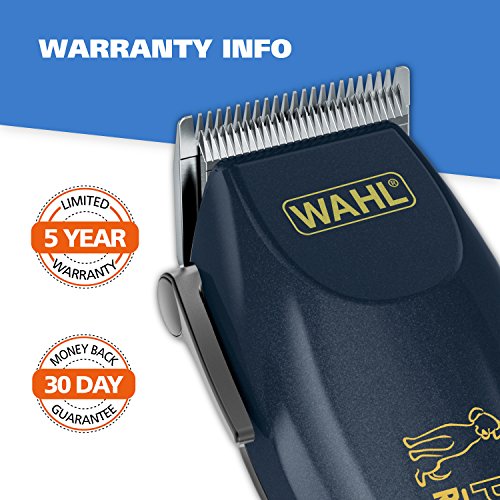 WAHL Lithium Ion Deluxe Pro Series Rechargeable Pet Clipper Grooming Kit with Low Noise & Heavy Duty Motor for Cordless Electric Trimming & Shaving Dogs â Model 9591-2100