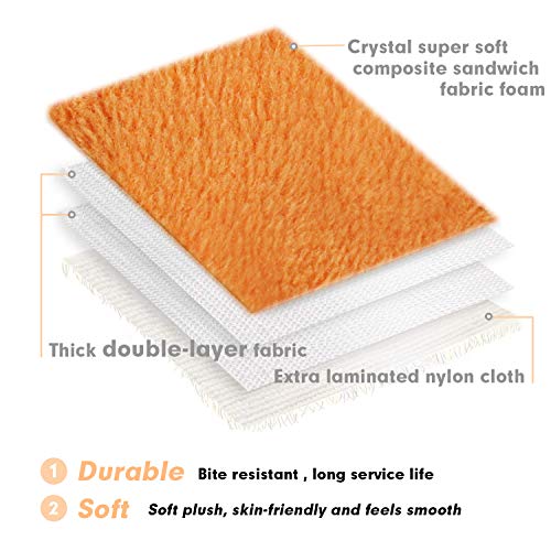 LUFFWELL Durable Dog Squeaky Toys, 2 Pack No Stuffing Plush Crinkle Toys, Animal Chew Toy Interactive with Squeaker for Small Medium Large Dogs, Octopus Design 12.5â