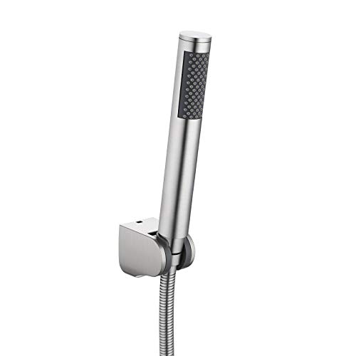 KES Bathroom Handheld Shower Head with Extra Long Hose and Bracket Holder Brushed Stainless Steel, LP150-BS