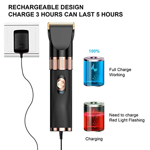 NPET Dog Grooming Clippers, Professional Quiet Dog Grooming Kit, Rechargeable Pet Hair Clippers for Dogs, Cats with Thick & Heavy Coats