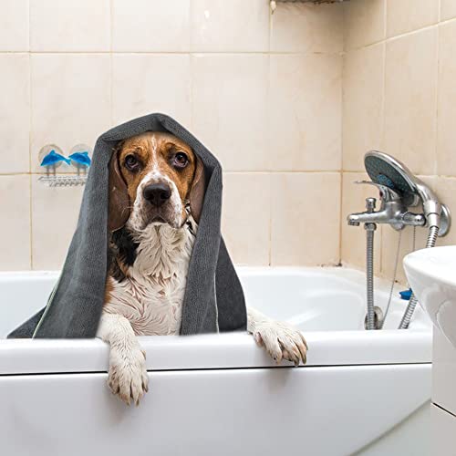 KinHwa Dog Towel Super Absorbent Pet Bath Towel Microfiber Dog Drying Towel for Small, Medium, Large Dogs and Cats