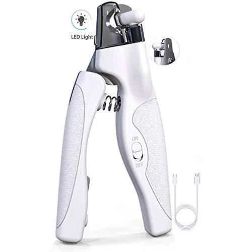 LED Pet Nail Clippers with Safety Guard - Professional