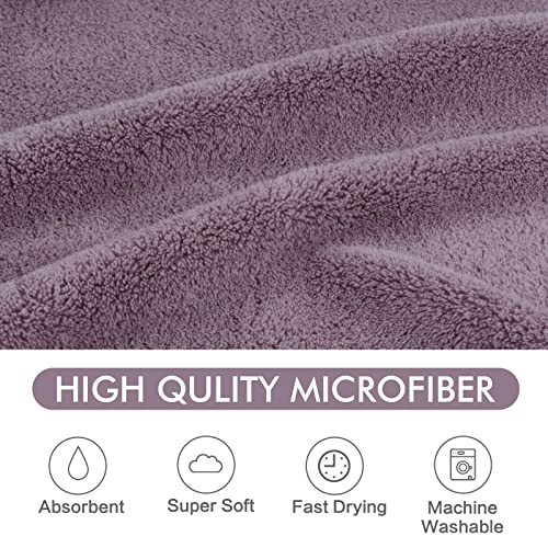 KinHwa Dog Towel Super Absorbent Pet Bath Towel Microfiber Dog Drying Towel for Small, Medium, Large Dogs and Cats 30inch x 50inch Purple
