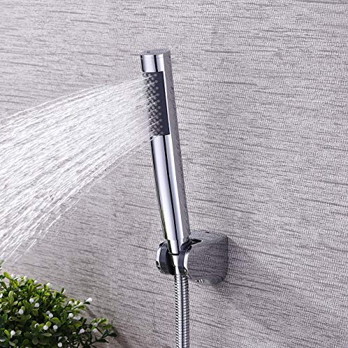 KES Bathroom Handheld Shower Head with Extra Long Hose and Bracket Holder Shower Wand Polished SUS304 Stainless Steel, LP150-PS
