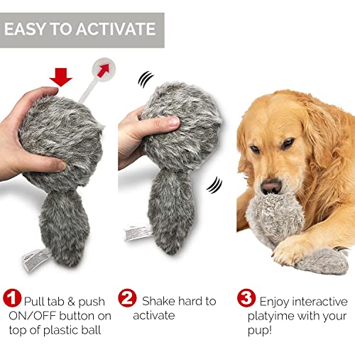 Hyper Pet Doggie Tail Interactive Plush Dog Toys (Wiggles, Vibrates, and Barks  Dog Toys for Boredom and Stimulating Play)