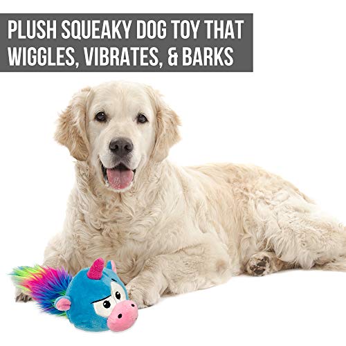 Hyper Pet Doggie Pal Unicorn Interactive Plush Dog Toys (Wiggles, Vibrates, and Barks â Dog Toys for Boredom and Stimulating Play)
