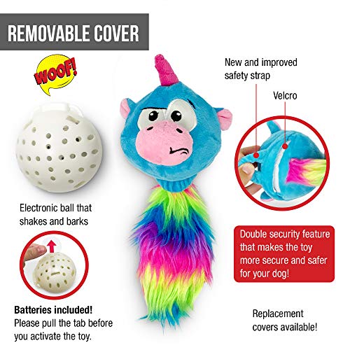 Hyper Pet Doggie Pal Unicorn Interactive Plush Dog Toys (Wiggles, Vibrates, and Barks â Dog Toys for Boredom and Stimulating Play)