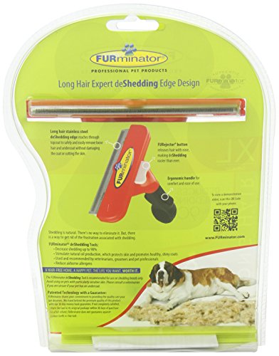 FURminator Long Hair deShedding Tool for Dogs, Giant