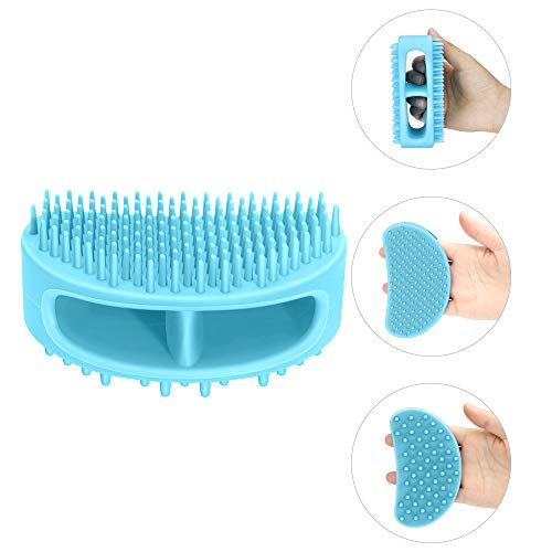 Famobest Dog Brush & Cat Brush, Soft Silicone Dog Grooming Brush, Pet Bath & Massage Brush for Cats and Dogs with Short or Long Hair, Cat Slicker Shedding Hair Brush for All Pet Sizes