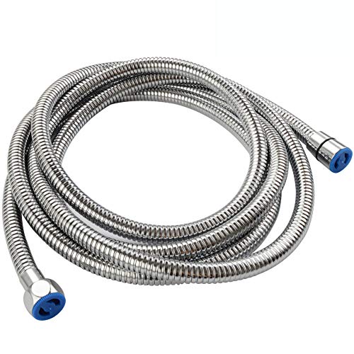 Extra Long Shower Head Hose 118", Angle Simple Stainless Steel Flexible Handheld Shower Hose, Shower Sprayer Hose No Tangles, Shower Hose Replacement 1/2" IPS, Shower Extension Hose Chrome