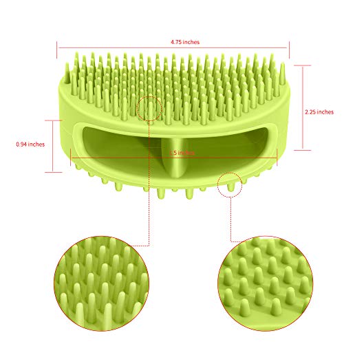 Famobest Dog Brush & Cat Brush, Soft Silicone Dog Grooming Brush, Pet Bath & Massage Brush for Cats and Dogs with Short or Long Hair, Cat Slicker Shedding Hair Brush for All Pet Sizes