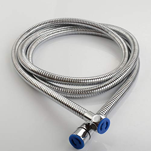 Extra Long Shower Head Hose 118", Angle Simple Stainless Steel Flexible Handheld Shower Hose, Shower Sprayer Hose No Tangles, Shower Hose Replacement 1/2" IPS, Shower Extension Hose Chrome