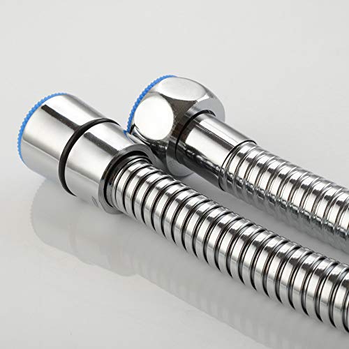 Extra Long Shower Head Hose 118", Angle Simple Stainless Steel Flexible Handheld Shower Hose, Shower Sprayer Hose No Tangles, Shower Hose Replacement 1/2" IPS, Shower Extension Hose Chrome