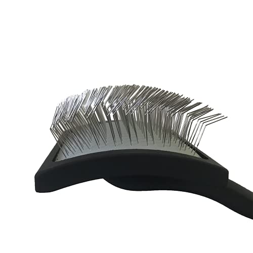 Chris Christensen Baby K Dog Slicker Brush, Groom Like a Professional, Fluff Detangle Style, Saves Time Energy, Black, Small