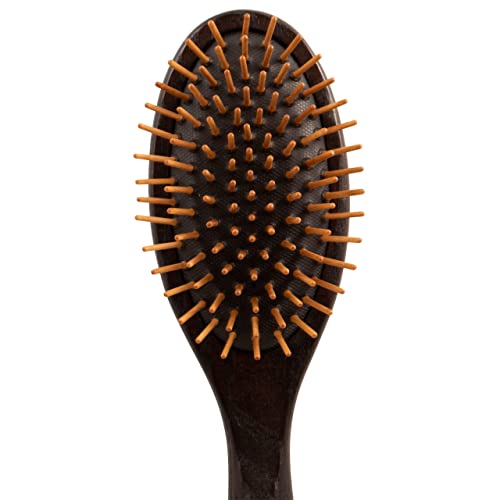 Chris Christensen A040 Wood-Pin Brush - Dog & Cat Grooming Brush - Comfortable High-Grade Bamboo Wood Pins - Pets Wood Pin Brush - Rounded Wooden Pins - Grooming Tools - 20mm